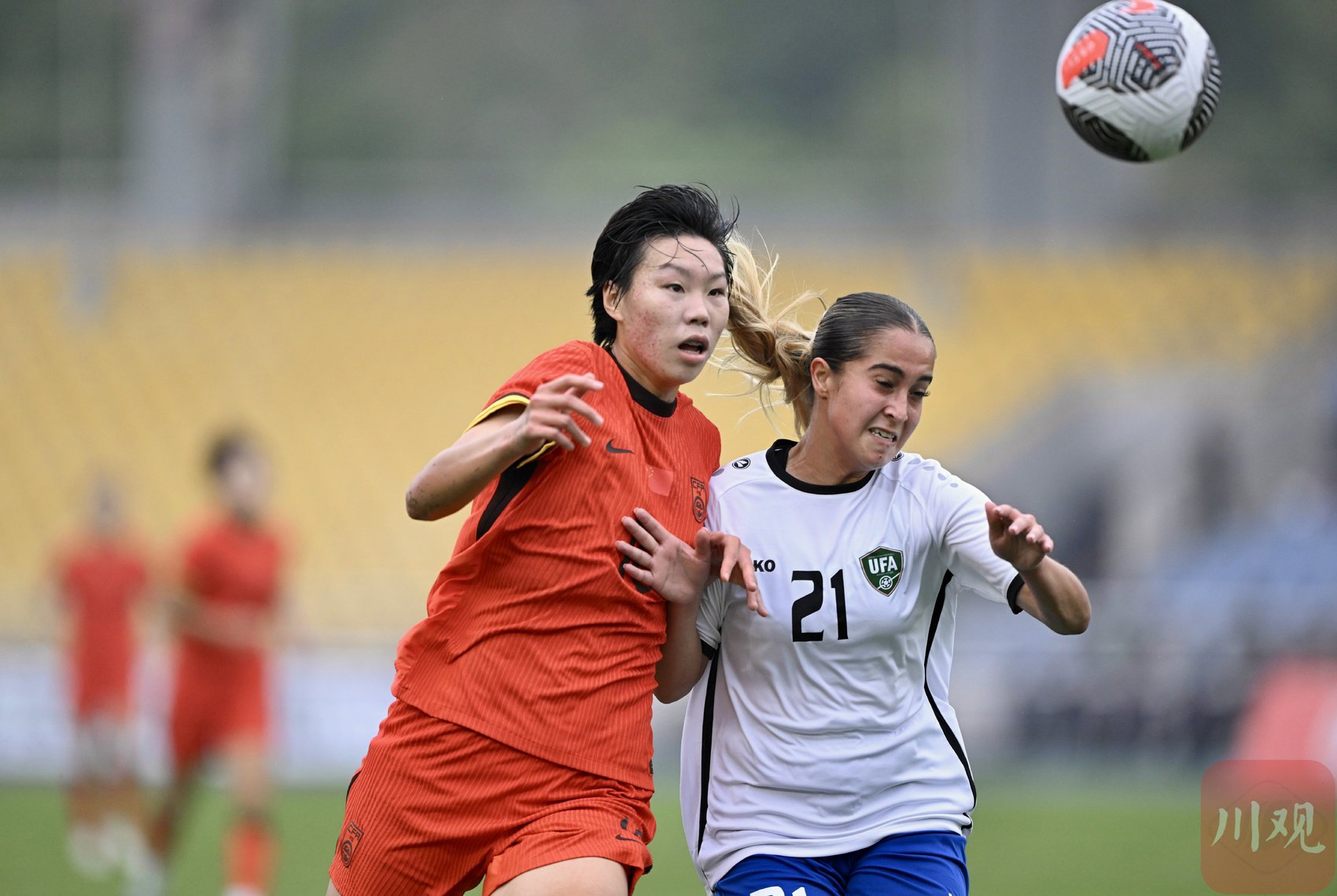 亚洲女足锦标赛中，中国队踢出绝佳进攻